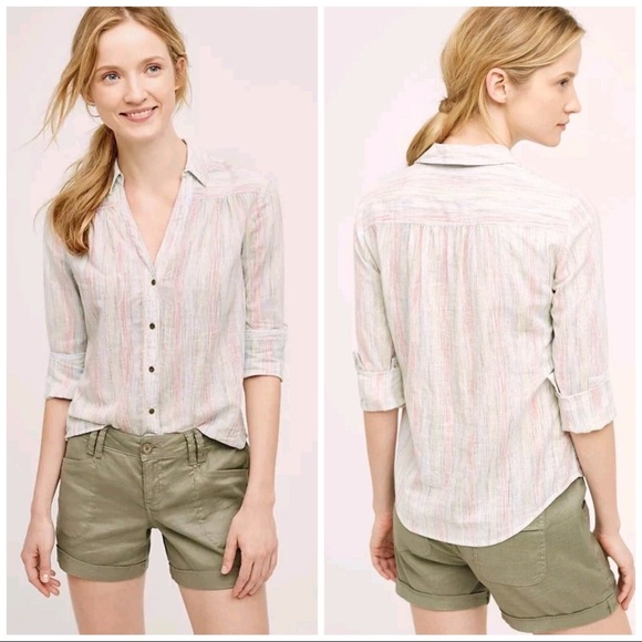 Anthropologie Tops - Anthropologie Holding Horses Danova Button Down